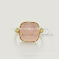 Silver Gemstone Rings Wholesale, Pink Chalcedony Ring, 925 Sterling Silver Jewelry